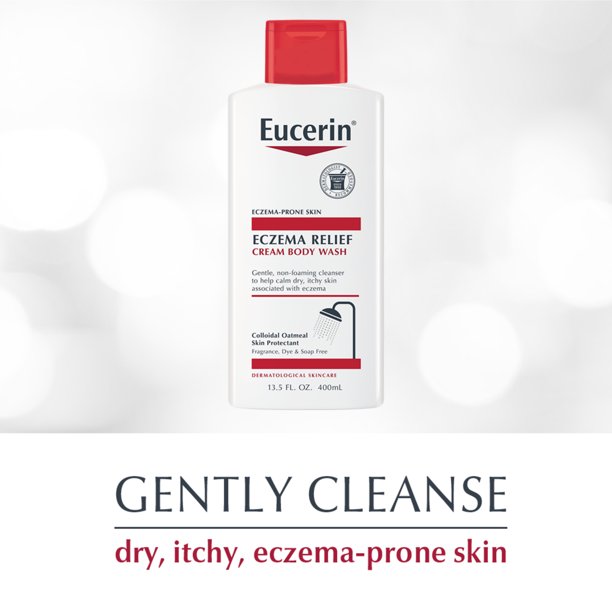 غسول الجسم كريم من يوسيرين لتخفيف الإكزيما | 13.5 Fl Oz Bottle