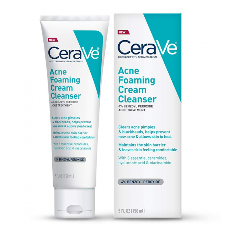 CeraVe غسول الوجه لعلاج حب الشباب - خالٍ من العطور 150مل